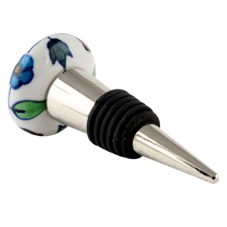 Mixed Floral Flat Ceramic Wine Bottle Stopper